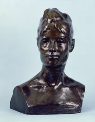 Madame Schuffenecker, 1890 (bronz barna patinával)